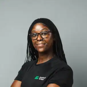 A woman with her arms crossed.